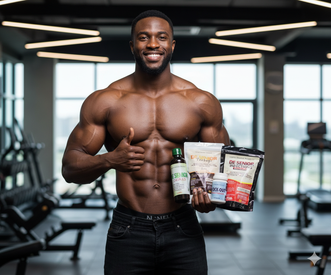 De Senior Men Drink+ Nock Out Capsule+Top Notch Cucumber Cream for Penis Enlargement