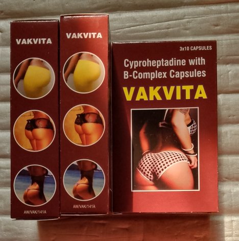 VAKVITA Cyproheptadine with B-Complex Capsules for Butt Enlargement